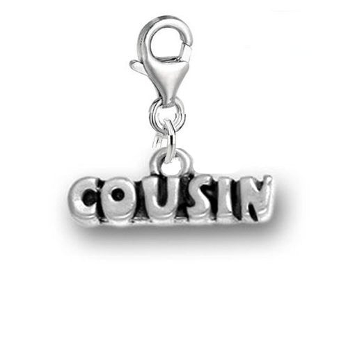 Cousin Clip On For Bracelet Charm Pendant for European Charm Jewelry w/ Lobster Clasp - Sexy Sparkles Fashion Jewelry