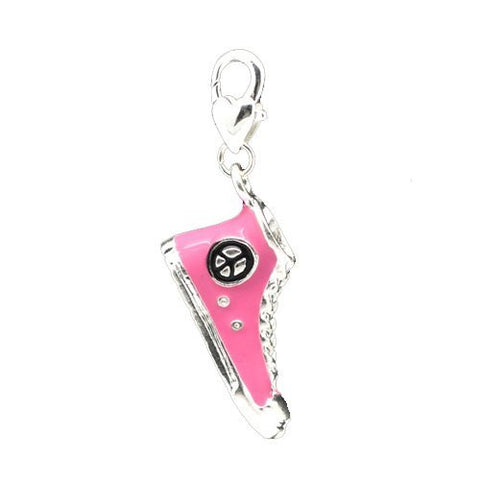 Pink Converse Shoe Clip on Charm Pendant for European Charm Jewelry w/ Lobster Clasp - Sexy Sparkles Fashion Jewelry - 5