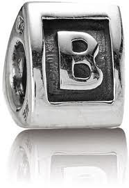 Letter "B" Triangle  European Bead Compatible for Most European Snake Chain Bracelets - Sexy Sparkles Fashion Jewelry