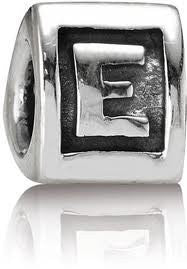 Letter "E" Triangle European Bead Compatible for Most European Snake Chain Bracelets - Sexy Sparkles Fashion Jewelry
