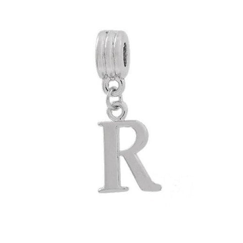Alphabet Spacer Charm Beads Letter R for Snake Chain Bracelets - Sexy Sparkles Fashion Jewelry - 2