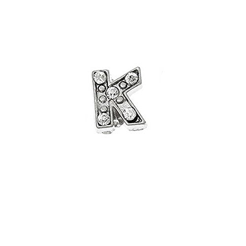 Floating Charms for Glass Living Memory Locket Pendants "K" - Sexy Sparkles Fashion Jewelry - 1