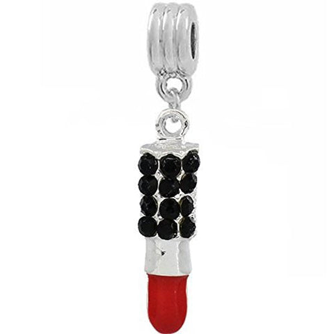 Red Lipstick European Bead Compatible for Most European Snake Chain Bracelet - Sexy Sparkles Fashion Jewelry - 1