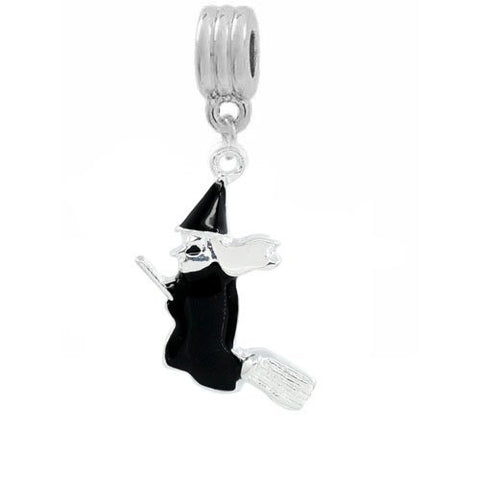 Witch on Broom European Bead Compatible for Most European Snake Chain Bracelet - Sexy Sparkles Fashion Jewelry - 2