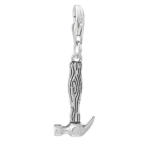 Work Tools Hammer Clip on Pendant Charm for Bracelet or Necklace - Sexy Sparkles Fashion Jewelry