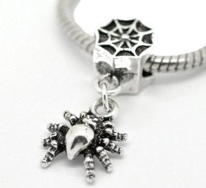 Halloween Spider Web European Bead Compatible for Most European Snake Chain Bracelet - Sexy Sparkles Fashion Jewelry - 2