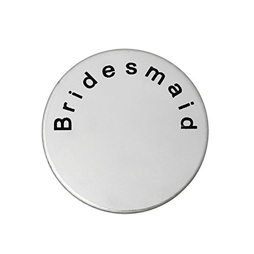 Floating Charms for Glass Living Memory Locket Pendant and Stainless Steel Back Plate (''Bridesmaid'' Back Plate)