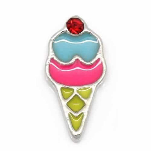 Ice Cream Floating Charm For Glass Living Memory Lockets - Sexy Sparkles Fashion Jewelry - 5
