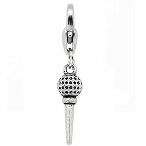 Microphone Pendant for European Clip on Charm Jewelry w/ Lobster Clasp - Sexy Sparkles Fashion Jewelry - 1