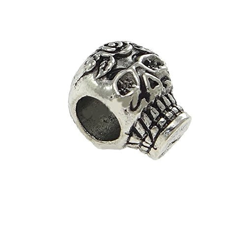 Skull Charm Bead for European Snake Chain Charm Bracelet - Sexy Sparkles Fashion Jewelry