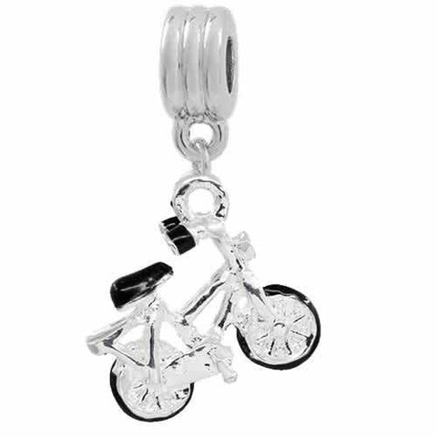 Bike/bicycle European Bead Compatible for Most European Snake Chain Bracelet - Sexy Sparkles Fashion Jewelry - 2