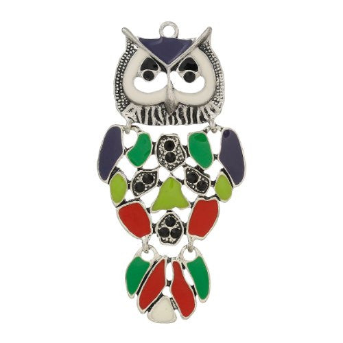 Owl Charm Pendant for Necklace (Multi Owl)