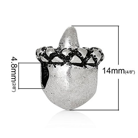 Acorn Charm Bead Compatible for Most European Snake Chain Charm Bracelet - Sexy Sparkles Fashion Jewelry - 3