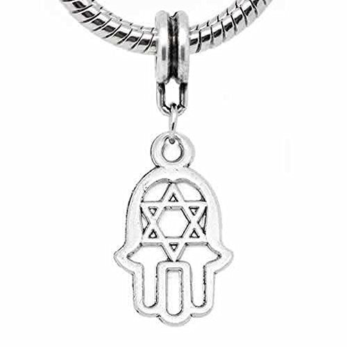 Hamsa Hand European Bead Compatible for Most European Snake Chain Bracelet - Sexy Sparkles Fashion Jewelry - 1