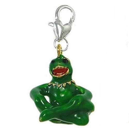 Clip on Frog Charm Dangle Pendant for European Clip on Charm Jewelry w/ Lobster Clasp - Sexy Sparkles Fashion Jewelry