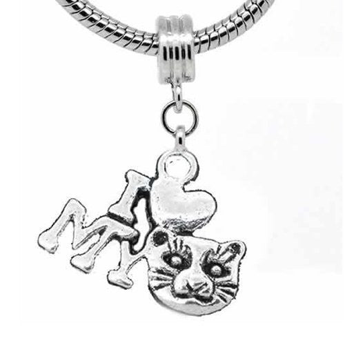I Love My Cat Dangle Charm European Style For Snake Chain Charm Bracelet - Sexy Sparkles Fashion Jewelry