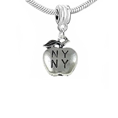 Ny Ny New York Apple Charm Dangle Bead For Snake Charm Bracelet - Sexy Sparkles Fashion Jewelry