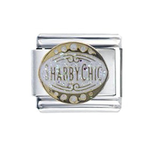 Shabby Chic Italian Link Bracelet Charm - Sexy Sparkles Fashion Jewelry - 1