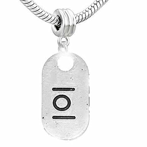 One Sided Lol laugh Out Loud European Bead Compatible for Most European Snake Chain Bracelet - Sexy Sparkles Fashion Jewelry - 1