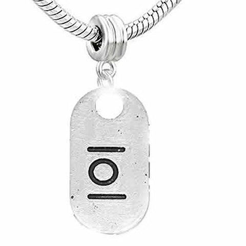 One Sided Lol laugh Out Loud European Bead Compatible for Most European Snake Chain Bracelet - Sexy Sparkles Fashion Jewelry - 1