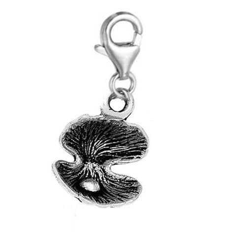 Oyster Shell Charm Dangle Pendant Clasp European Lobster Clip on Charm - Sexy Sparkles Fashion Jewelry
