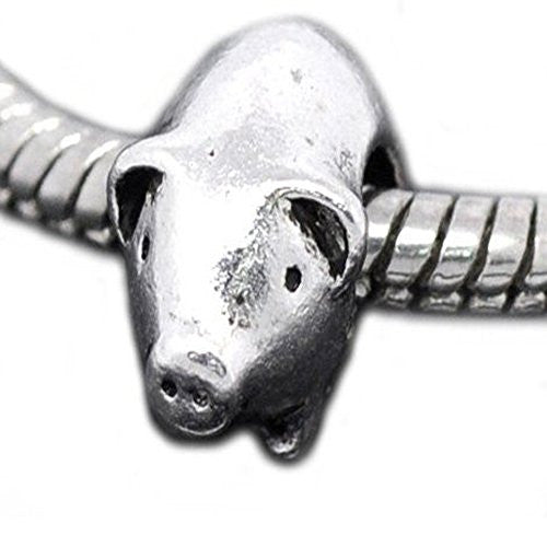 Pig Charm European Bead Compatible for Most European Snake Chain Bracelet - Sexy Sparkles Fashion Jewelry - 1