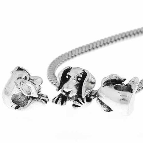 Dog Charm European Bead Compatible for Most European Snake Chain Bracelet - Sexy Sparkles Fashion Jewelry - 2