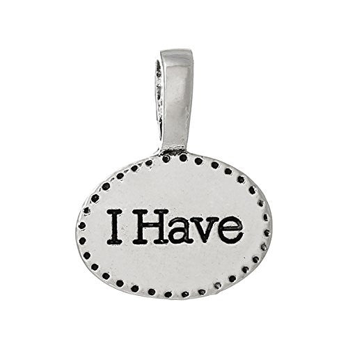 " I Have" Charm Bead Pendant for Most European Snake Chain Charm Bracelets - Sexy Sparkles Fashion Jewelry