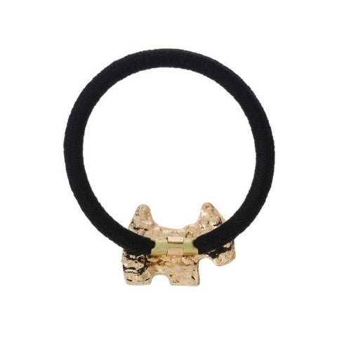 Nylon Cirlce Ring Hair Band Ponytail Holder Black Acrylic Imitation Pearl Choose Your Style From Menu (Dog) - Sexy Sparkles Fashion Jewelry - 2