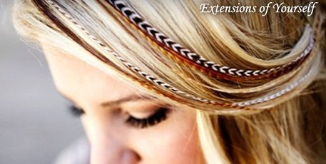 Feather Hair Extension Natural Mix 7-10 Feathers for Hair Extension Includes 2 Silicone Micro Beads 5 Feathers - Sexy Sparkles Fashion Jewelry - 3