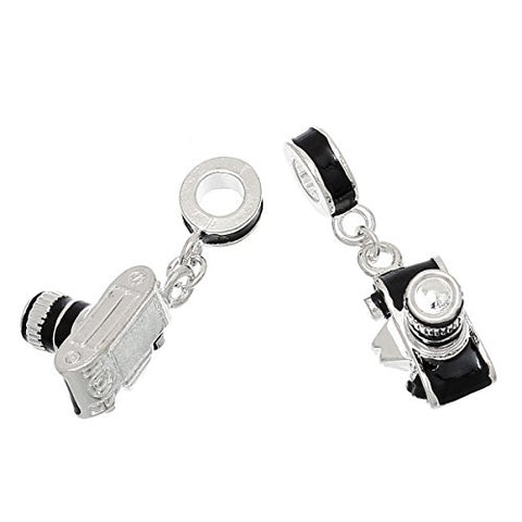 Photographer Camera Dangle Charm European Bead Compatible for Most European Snake Chain Bracelet - Sexy Sparkles Fashion Jewelry - 2