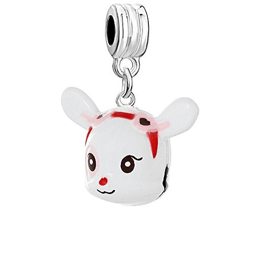 Christmas Ornament Rabbit Bell Bead Compatible for Most European Snake Chain Bracelet - Sexy Sparkles Fashion Jewelry