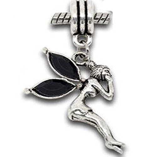 Fairy Dangles in Assorted s to Choose From For Snake Chain Bracelets (Black)