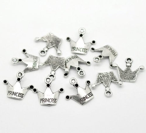 Princess Crown Bracelet Necklace Charm Pendant - Sexy Sparkles Fashion Jewelry - 2