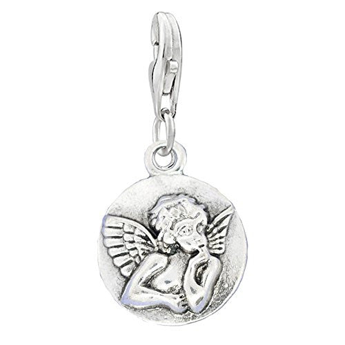 Guardian Angel Clip on Pendant Charm for Bracelet or Necklace - Sexy Sparkles Fashion Jewelry
