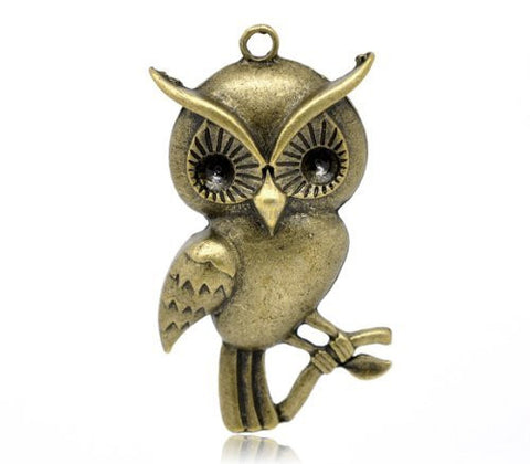 Owl Charm Pendant for necklace - Sexy Sparkles Fashion Jewelry - 4
