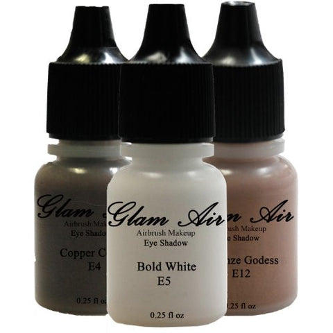 Cheetah Collection 3 Shades of Glam Air Airbrush Makeup Water-based Formula Last Over 18 Hours (For All Skin Types)E4,E5,E12 - Sexy Sparkles Fashion Jewelry - 1