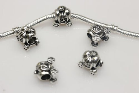 Cinderella's Pumpkin Carriage Spacer European Bead Compatible for Most European Snake Chain Bracelet - Sexy Sparkles Fashion Jewelry - 2