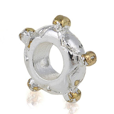 Smooth Sailing Boat Steering Wheel European Bead Compatible for Most European Snake Chain Charm Bracelet - Sexy Sparkles Fashion Jewelry - 3