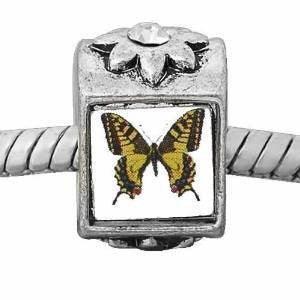Butterfly on Charm European Bead Compatible for Most European Snake Chain Bracelet - Sexy Sparkles Fashion Jewelry - 2