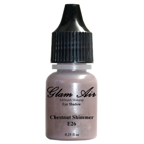 Glam Air Airbrushsh Eye Shadow s Water-based 0.25 Fl. Oz. Bottles of Eyeshadow( Choose Your s From Menu) (E26- CHESTNUT SHIMMER) - Sexy Sparkles Fashion Jewelry - 1