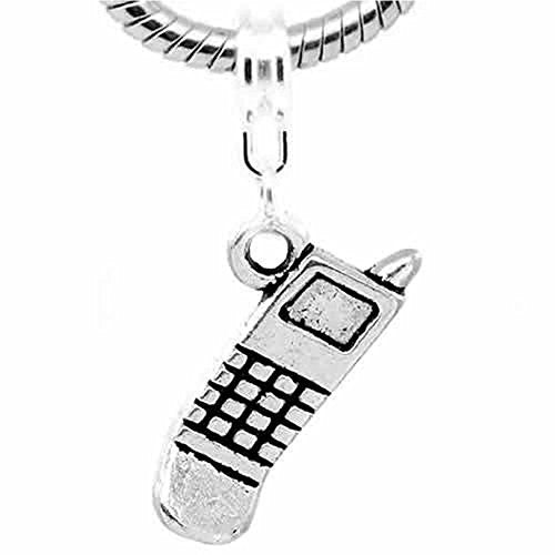 Cellphone Dangle Charm European Bead Compatible for Most European Snake Chain Bracelet - Sexy Sparkles Fashion Jewelry