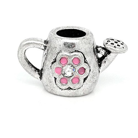 Watering Can for Snake Chain Charm Bracelet pink - Sexy Sparkles Fashion Jewelry - 1