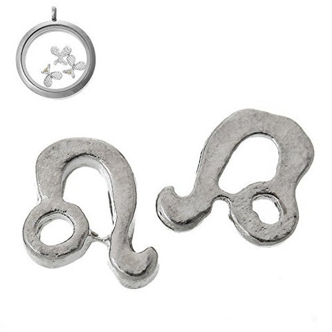 Floating Charms for Glass Living Memory Locket Pendant and Stainless Steel Back Plate (Leo Floating Charm) - Sexy Sparkles Fashion Jewelry - 2