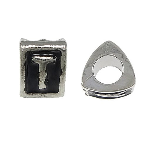 Letter  "T" Triangle Spacer European European Bead Compatible for Most European Snake Chain Charm Bracelet - Sexy Sparkles Fashion Jewelry - 1