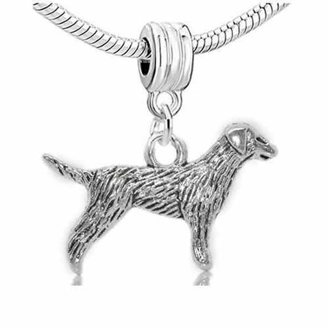 Labrador Retriever Dog Dangle Charm European Bead Compatible for Most European Snake Chain Bracelet - Sexy Sparkles Fashion Jewelry - 2