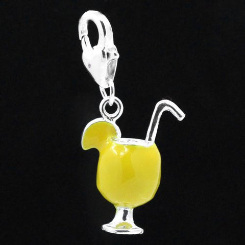 Margarita Cup Clip on Pendant for European Charm Jewelry w/ Lobster Clasp - Sexy Sparkles Fashion Jewelry - 2