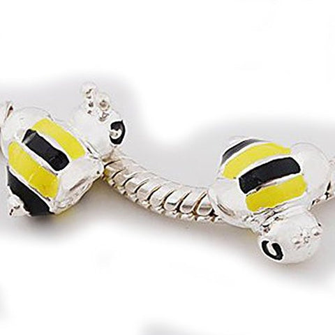 Bumble Bee Charm for European Snake Chain Charm Bracelet - Sexy Sparkles Fashion Jewelry - 1