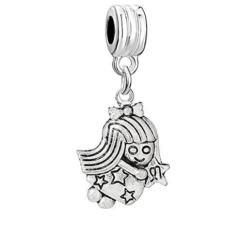 Zodiac Bead Compatible for Most European Snake Chain Bracelets  (Virgo) - Sexy Sparkles Fashion Jewelry