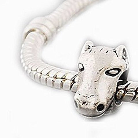 Horse Head Charm European Bead Compatible for Most European Snake Chain Bracelet - Sexy Sparkles Fashion Jewelry - 2